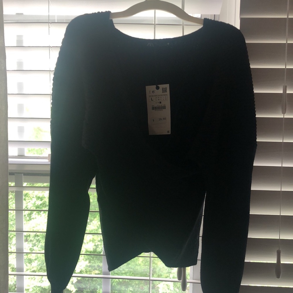 NWT- Zara cropped sweater- L